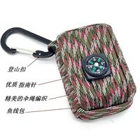 IRONDONKEY Sac à poisson portable tissé à la main, porte-clés, kit de survie d'urgence en plastique, kit d'outils de pêche en plein air, chauffage entièrement automatique