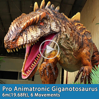 Statues de dinosaures mécaniques animatroniques géantes réalistes grandeur nature de Chine pour aires de jeux intérieures