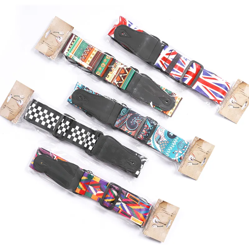 Wholesale High Quality factory price Various printing patterns Guitar Strap for guitar