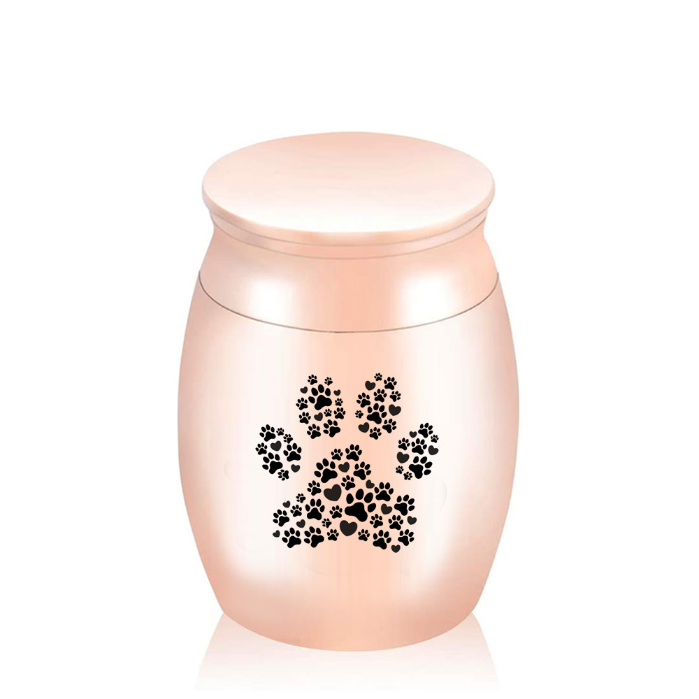 Ювелирные изделия урны для домашних животных/человека золы маленькие лапы для домашних животных подарок для урны из алюминиевого сплава