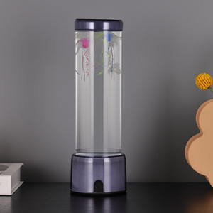 Mới được nhỏ Bên Ánh sáng trang trí nội thất trẻ em đêm đèn trẻ em món quà dung nham nước vuông bóng râm LED sứa ánh sáng với <span class=keywords><strong>RGB</strong></span> màu cơ sở - Product Image 3