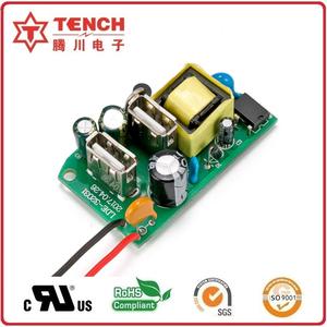 Prodotto USB 5V 2.1A, con due connettori USB, utilizzato per l'alimentazione di telefoni cellulari a scheda nuda, switch power USB design - Product Image 3