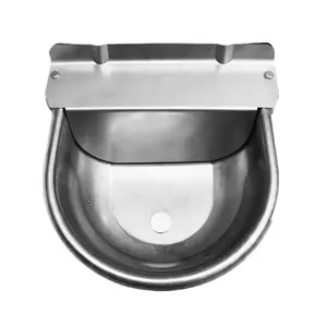 Stainless Steel Automatic Waterer Bowl With Float Valve For Livestock Horse Cattle