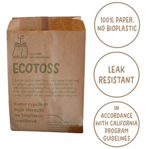 Sacs en papier kraft biodégradables, résistants à la graisse et à l'eau, pour la vente en gros, l'utilisation en restauration rapide et les déchets alimentaires en <span class=keywords><strong>cuisine</strong></span> - Product Image 2