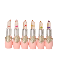 Changement de température hydratant longue durée baume nutritif changement de couleur magique brillant à lèvres rouge à lèvres cristal fleur gelée rouge à lèvres