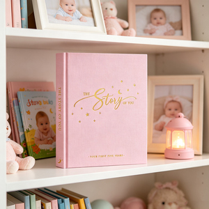 Libro Personalizzato con Copertina Rigida <span class=keywords><strong>per</strong></span> Neonati fino a 5 Anni, Album dei Traguardi, Regalo <span class=keywords><strong>per</strong></span> Nuovi <span class=keywords><strong>Genitori</strong></span>, Quaderno - Product Image 1