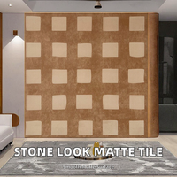 Carreaux de sol en céramique mate au design moderne 600x600, antibactériens, antidérapants, résistants aux acides, texture pierre pour supermarchés et appartements
