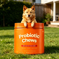 OEM ODM Probiotiques pour chiens sous forme de friandises moelleuses, favorisent la santé intestinale, soulagent la diarrhée pour toutes les races de chiens