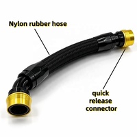 Tuyau en caoutchouc CPE renforcé en acier inoxydable tressé en nylon AN4-AN10 avec raccord rapide pivotant pour ligne de carburant, huile, liquide de refroidissement et vide pour la course