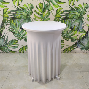 Mantel de Spandex para Barra de Bar, Redondo, para Cócteles y Banquetes, Cubre Mesas de Boda, Faldón para Banquetes y Bodas - Product Image 6