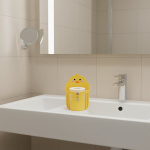 CASAMAX WL AM-7104A Portarotolo di Carta Igienica in Plastica a Forma di Anatra, Decorazione Moderna e Adorabile per il Bagno, 13,5x12x17,5 Cm - Product Image 2