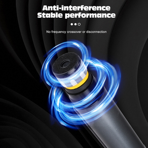 Sistema <span class=keywords><strong>de</strong></span> Micrófono Inalámbrico UHF Profesional <span class=keywords><strong>de</strong></span> Doble Micrófono <span class=keywords><strong>de</strong></span> Mano, Alcance <span class=keywords><strong>de</strong></span> 80m, Micrófono Plug and Play para Fiestas en Casa, Karaoke, Discursos, Venta al por Mayor - Product Image 4