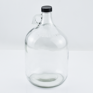 Jarra de botella de agua de vidrio de un galón, hecha en casa con tapón de rosca de plástico - Product Image 5