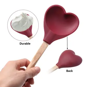 Không dính chịu nhiệt nhà và phụ kiện nhà bếp chịu nhiệt Silicone Spatula