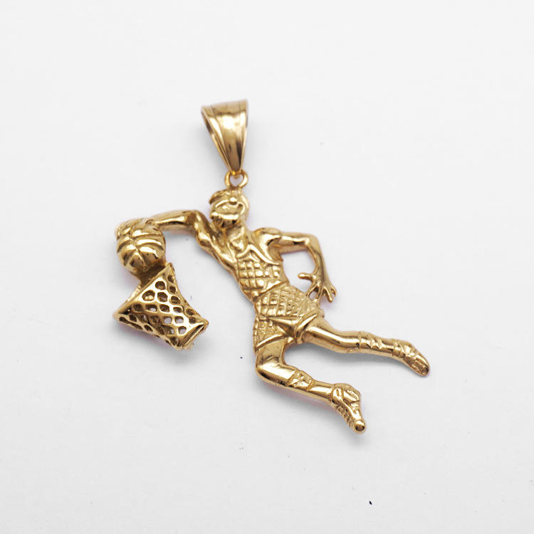 Gold Single Pendant Without Chain