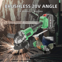 Meuleuse d'angle sans balais 20V 5 pouces avec interrupteur à gâchette 125mm 8100 tr/min, outil électrique industriel et DIY à batterie avec disque de meulage