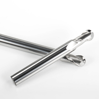 HANDERK Venta en Stock 2 Flauta Ballnose Fresa Sin recubrimiento Hrc55 Juego de fresas de punta de bola para máquina herramienta CNC