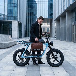 Vélo électrique rétro 48V avec écran LCD et éclairage LED, vélo électrique élégant à pneus larges pour un style de vie urbain - Product Image 3