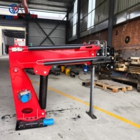 Grue mobile hydraulique pour mini-pick-up avec boîte de vitesses et pompe, capacité de 1 à 16 tonnes, haute efficacité