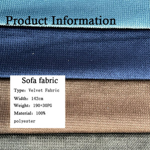 VENETIA # Textiles para el hogar 100 Poliéster Terciopelo Tela Terciopelo Tapicería Sofá Telas Terciopelo - Product Image 2