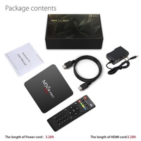 Smart MXQPro 4K Android 7.1 OS TV Box Receptor de Mídia Digital Box Android Wi-Fi 2.4 GHz 1/2GB+4/8GB Smart Android Set Top Box