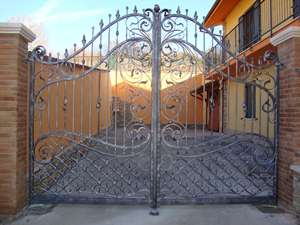 Fer forgé jardin porte crêtes porte balançoire jardin portes de porte en fer - Product Image 5