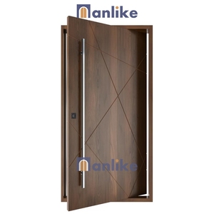 Anlike Fournisseur résidentiel italien Serrure extérieure européenne intelligente <span class=keywords><strong>Porte</strong></span> pivotante en bois <span class=keywords><strong>blindée</strong></span> pour la maison - Product Image 5