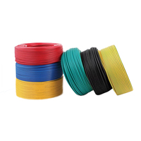 Cable de cobre aislado de PVC de 2, 5 mm2 de bajo precio suave con chaqueta colorida para cables de alimentación domésticos