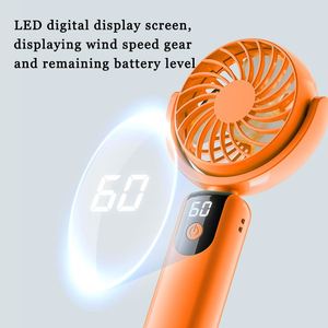 Mini Ventilador USB Plegable Wind Choice con Pantalla LED Digital, Puerto de Carga Tipo-C, Ventilador de Mano Portátil Pequeño con Gancho - Product Image 3