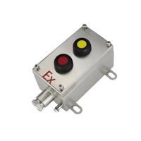 Boîtier d'instrumentation électronique étanche à l'eau et à la poussière en alliage d'aluminium et plastique, anti-explosion, avec bouton de commande marche/arrêt, IP65