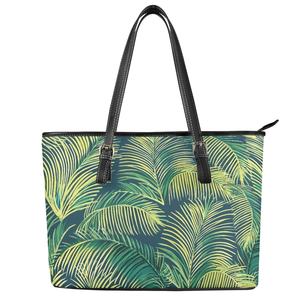 Sac à main de style hawaïen Puakenikeni design pour femmes sacs à main de luxe en cuir de grande capacité pour femmes - Product Image 4