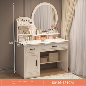 Modern European Style Bedroom Makeup Vanity <strong>Simple</strong> Internet Popular Ins Style High-End <strong>Dressing</strong> <strong>Table</strong> for Small Apartments - Product Image 6