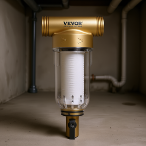 Filtre à sédiments pour toute la maison Vevor, 3/4 pouce FNPT, 1 pouce MNPT, débit élevé 1000 LPH pour eau de puits - Product Image 2