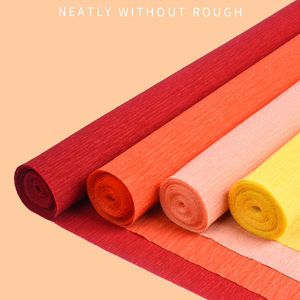 Bó hoa cẩm chướng thủ công làm dày màu sắc, giấy nhăn viền giấy crepe xếp ly thủ công bằng cách nhào nặn - Product Image 3