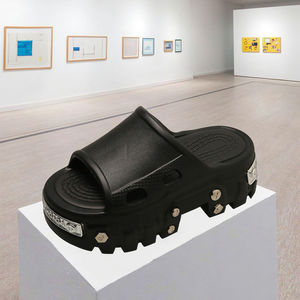 2024 Paris tasarlanmış lüks kadın kaymak sandalet hava yastıklı çabuk kuruyan yükseklik artan Platform takozlar kaymaz ayakkabı - Product Image 3