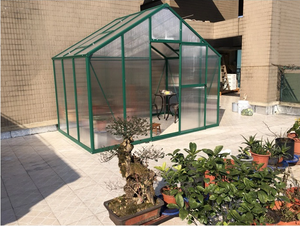 6 قدم * 12 قدم في الهواء الطلق المشي في حديقة البولي الدفيئة مع إطار الألومنيوم - Product Image 2