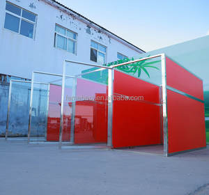 Pet yatılı toptan ticari kapalı paslanmaz çelik köpek kulübesi uzun çalışır - Product Image 3