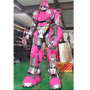 Costume <span class=keywords><strong>de</strong></span> mascotte robot transformable Bumblebee Megatron rose pour événements et locations - Product Image 2