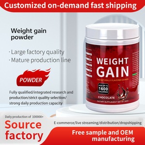Polvo para Aumentar de Peso Más Vendido 500g - Chocolate, 1600 Calorías, Ganador de Masa con Sabor Natural para Aumentar Masa Muscular y Entrenamiento de Fuerza - Product Image 3