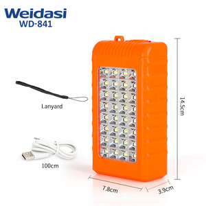 Tiết kiệm năng lượng ABS ngoài trời di động dẫn khẩn cấp có thể sạc lại Đèn Cắm Trại ánh sáng khẩn cấp - Product Image 1