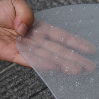 Hochwertige 2,2mm fusselfreie Teppich-Bodenmatte aus PVC für Bürostühle und Computertische mit genieteter, verlängerter Kante