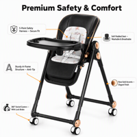Chaise haute pliable multifonctionnelle portable pour bébé, chaise berçante pliable pour la maison, pour les repas, pour bébés de 0 à 12 mois