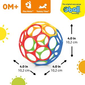 Haz que tu bebé se mueva con este juguete ideal para gatear: <span class=keywords><strong>Oball</strong></span> Easy Grasp Classic Ball para niños - Product Image 2