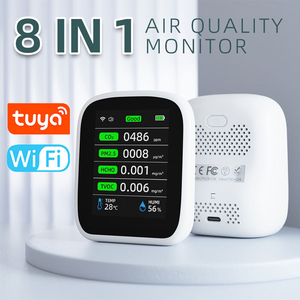 Mini Portable PM2.5/PM1.0/PM10 <span class=keywords><strong>TVOC</strong></span> CO2 <span class=keywords><strong>HCHO</strong></span> <span class=keywords><strong>Detector</strong></span> Meter IP67 Waterproof WiFi Indoor Air Quality <span class=keywords><strong>Monitor</strong></span> untuk Rumah & Kantor - Product Image 5