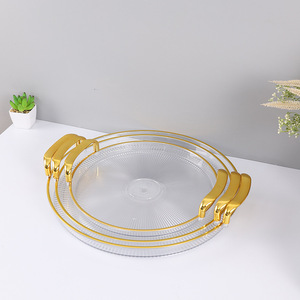 Gran oferta, bandeja de comida de cocina para platos de Ramadán, platos de fruta de plástico transparente, Juego de 3 piezas, bandejas transparentes exquisitas para servir frutas - Product Image 6