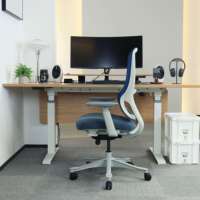 Chaise de bureau de jeu inclinable au design moderne S3 avec dossier en maille, chaise de travail ergonomique réglable, fauteuil pivotant