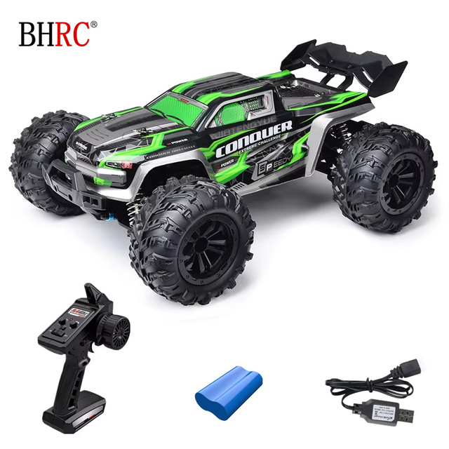 160102 Brushed Motor Rc Truck 4wd 1/16 38km/H 2.4ghz Remote Control Off-Road Vehicle Toy with LED Headlight