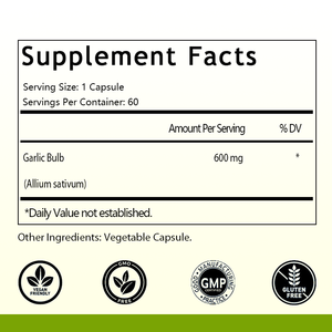 Capsules d'ail entières OEM/ODM très vendues avec vitamines et minéraux, 600 mg, sans OGM, sans gluten - Product Image 2