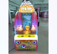 Machine d'amusement pour enfants d'âge dinosaure à pièces Machine de jeu d'arcade de rachat de loterie de balle sautante