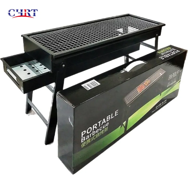 Chrt Verticale Tuin Carcoal Bbq Brander Barbeque Griller Achtertuin Draagbare Houtskool Bbq Grill